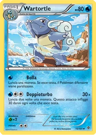 Wartortle #15/101 — Esplosione Plasma