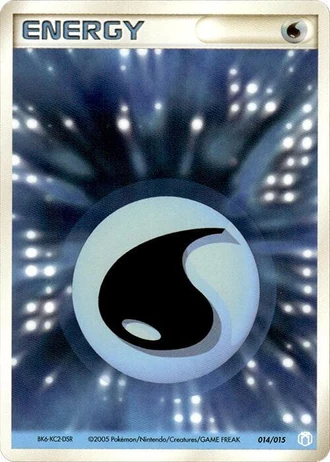 Water Energy #14/15 — Gift Box Mew • Lucario: Crawdaunt Quarter Deck