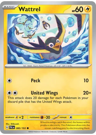 Wattrel #080/193 — Paldea Evolved