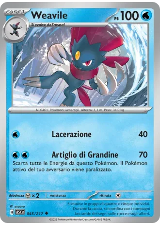 Weavile #045 — Ascesa Eroica
