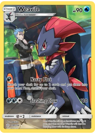 Weavile #238/236 — Cosmic Eclipse