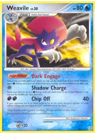 Weavile #40/132 — Prodigi Segreti