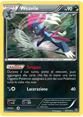 Weavile #61/114 — Vapori Accesi