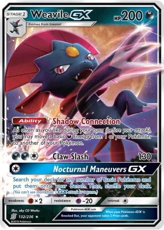 Weavile GX #132/236 — Unified Minds