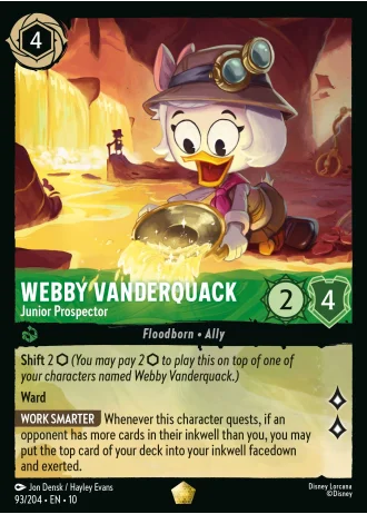 Webby Vanderquack - Junior Prospector #93/204 — Whispers in the Well