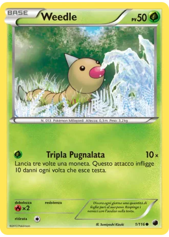 Weedle #1/116 — Glaciazione Plasma