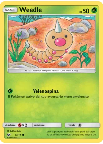Weedle #1/111 — Invasione Scarlatta