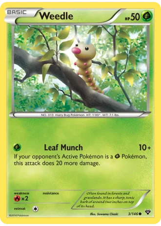 Weedle #3/146 — XY