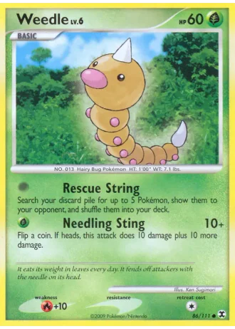 Weedle #86/111 — Rising Rivals