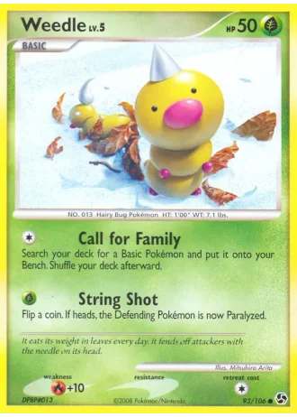 Weedle #93/71 — World Championships 2009