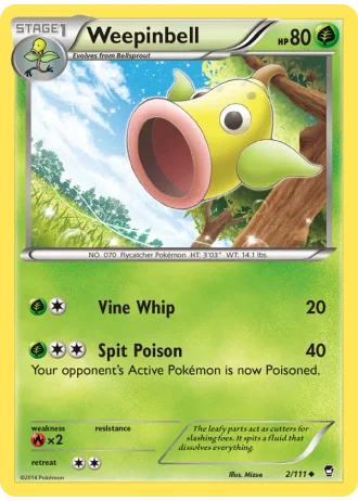 Weepinbell #2/111 — Furious Fists