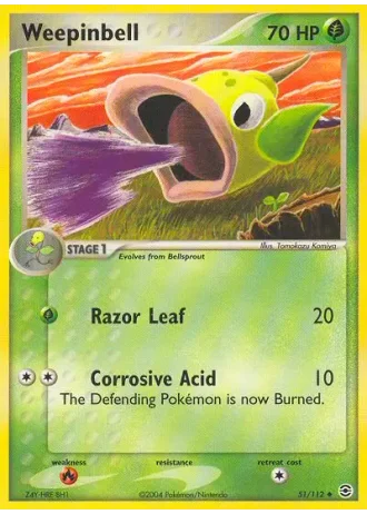 Weepinbell #51/112 — EX RossoFuoco e VerdeFoglia