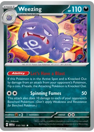 Weezing #110/165 — 151