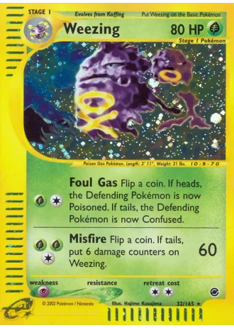 Weezing #32 — Expedition Base Set
