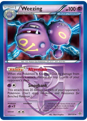 Weezing #58/135 — Plasma Storm