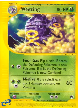 Weezing #70/165 — Expedition Set Base