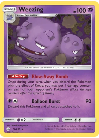 Weezing #77/236 — Cosmic Eclipse