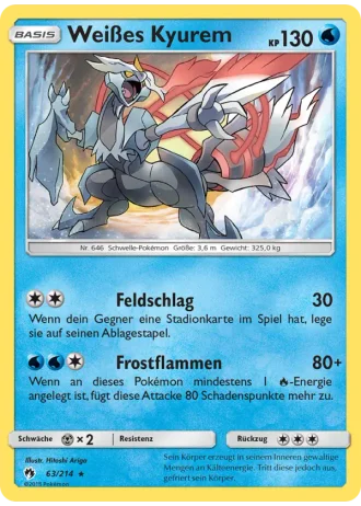 Weißes Kyurem #63/214 — Echo des Donners