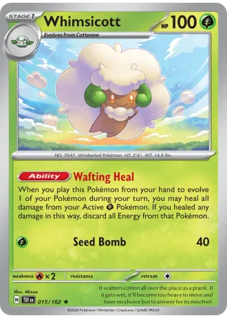 Whimsicott #015/162 — Temporal Forces