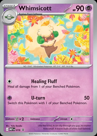 Whimsicott #019 — MEP Black Star Promos