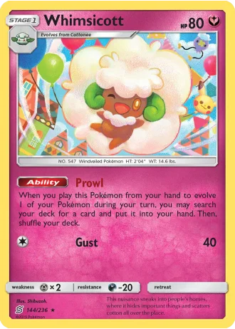 Whimsicott #144/236 — Unified Minds