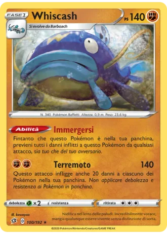 Whiscash #100/192 — Fragore Ribelle