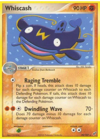 Whiscash #28/107 — EX Deoxys