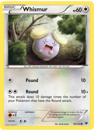 Whismur #80/124 — Fates Collide