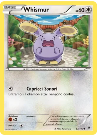 Whismur #83/119 — Forze Spettrali