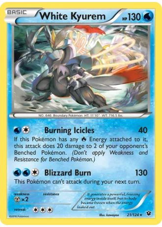 White Kyurem #21/124 — Fates Collide