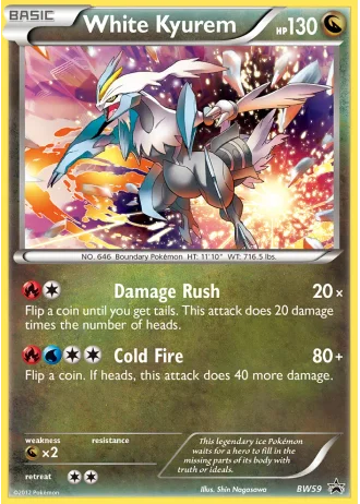 White Kyurem BW59 — Black & White Promos
