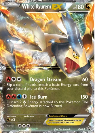 White Kyurem EX BW63 — Black & White Promos