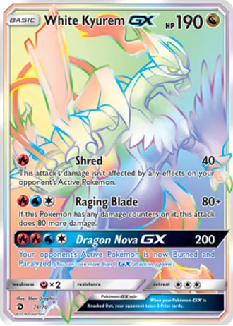 White Kyurem GX #74 — Dragon Majesty