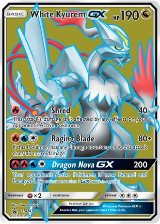 White Kyurem GX SM141 — Sun & Moon Promos