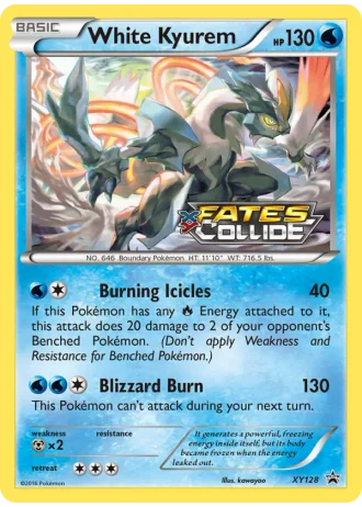 White Kyurem (STAFF) XY128 — XY Promos