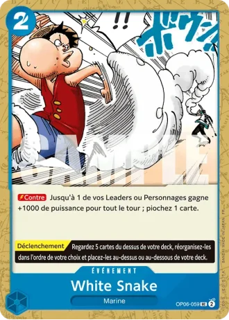 White Snake (OP06-059) (Pirate Foil) — ONE PIECE CARD THE BEST vol.2 (PRB02)