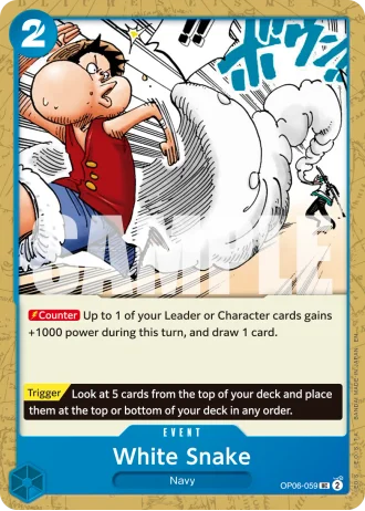 White Snake (OP06-059) (Reprint) — One Piece Card The Best Vol.2(PRB02)