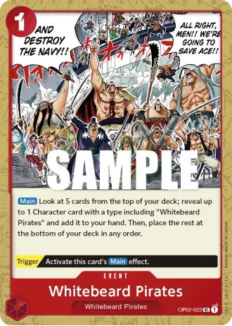 Whitebeard Pirates (OP02-022) — Paramount War (OP02)
