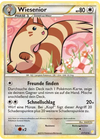 Wiesenior #21/123 — HeartGold SoulSilver