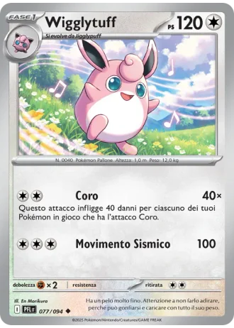 Wigglytuff #077 — Flamme Spettrali