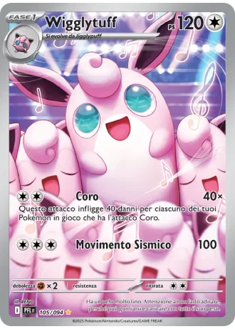 Wigglytuff #105 — Flamme Spettrali