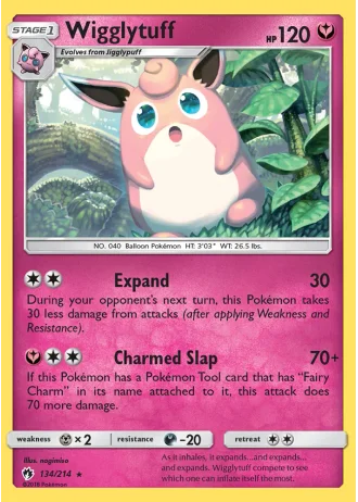 Wigglytuff #134/214 — Lost Thunder