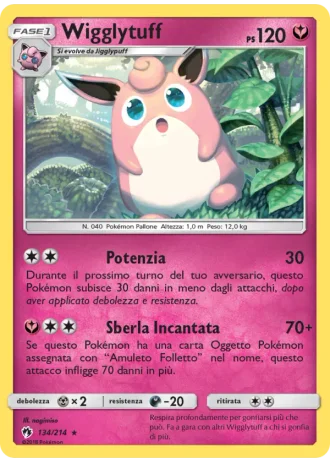 Wigglytuff #134/214 — Tuoni Perduti