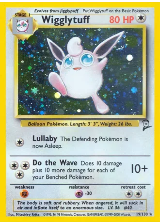 Wigglytuff #19/130 — Base Set 2