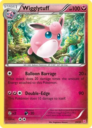 Wigglytuff #30 — XY trainer Kit (Wigglytuff)
