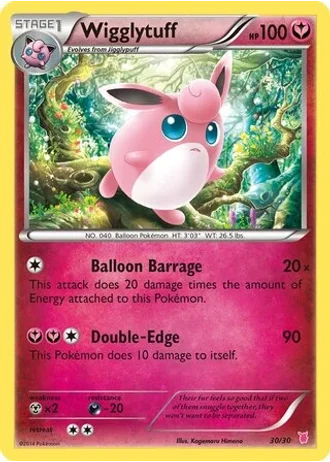 Wigglytuff #30 — XY trainer Kit (Wigglytuff)