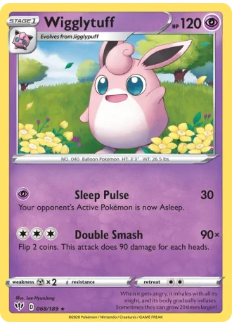 Wigglytuff #68/189 — Darkness Ablaze