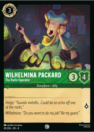 Wilhelmina Packard - The Radio Operator #85/204 — Reign of Jafar