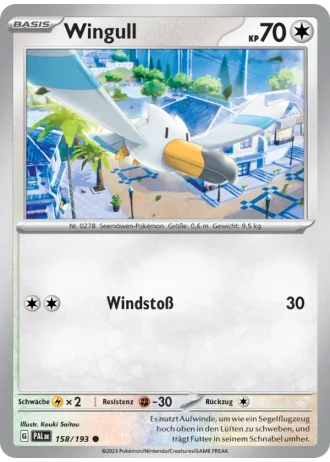 Wingull #158/193 — Entwicklungen in Paldea