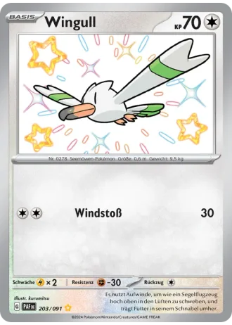 Wingull #203/91 — Paldeas Schicksale